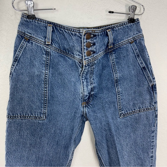 Abercrombie & fitch vintage High-Waisted mom Blue Denim Jeans womens 6 ,28 - Picture 4 of 16
